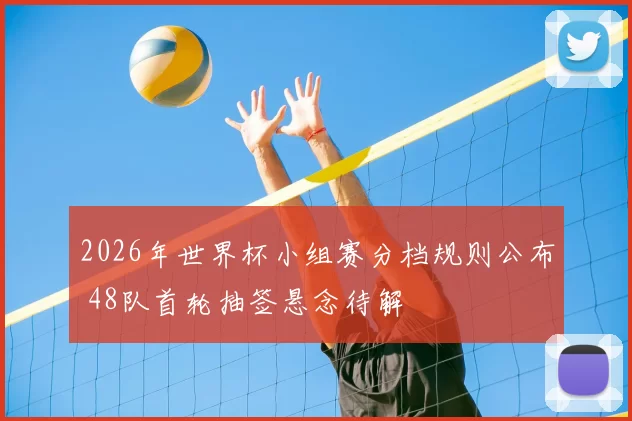 2026年世界杯小组赛分档规则公布 48队首轮抽签悬念待解