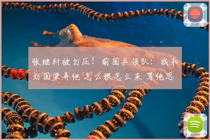 张继科被打压!前国乒领队:我和刘国梁弄他 怎么狠怎么来 骂他思想太